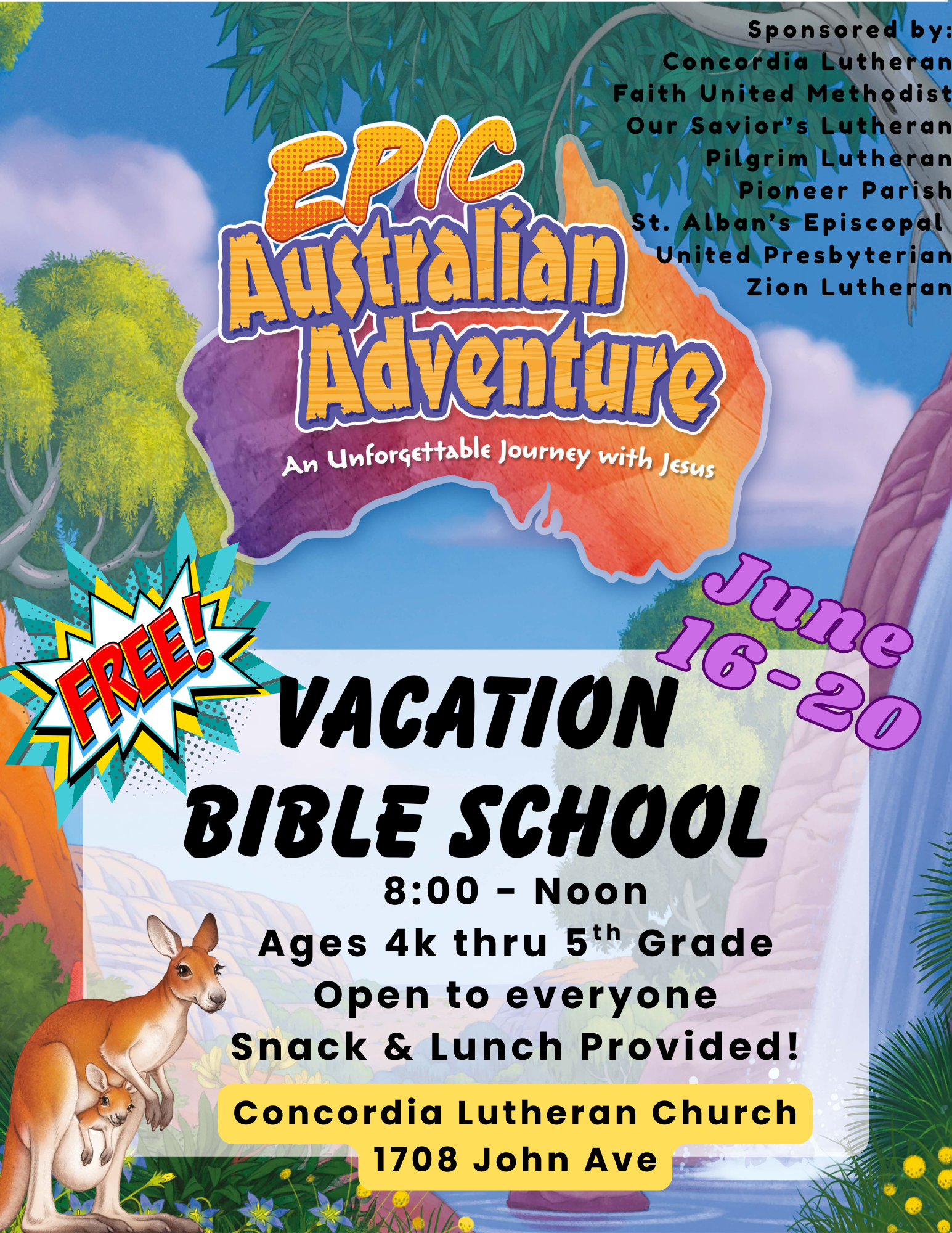 Australia VBS 2025 Flyer Australia VBS 2025 Flyer
